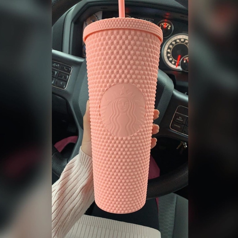 💫 Pastel Pink Studded Starbucks Tumbler 💫